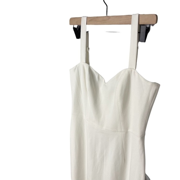 Dress The Population Estella Dress Gown Leg Slit White Size Medium Wedding - Picture 5 of 12